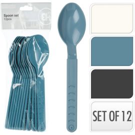Spoon Set 12Pcs Pp 185Mm 3Asstd 024000380