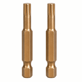 Yato Screwdriver Bits 1/4"x50mm T8 TiN 2pcs/card YT-77960