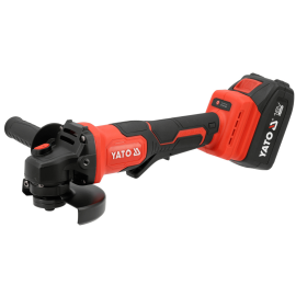 Yato Cordless Angle Grinder Brushless 125mm18V Bottom Swtich+2x4Ah Battery+Charger BMC YT-828255