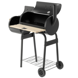 LUND BBQ Charcoal Grill w/ Smoker Grate 60x30cm 99901