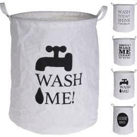Laundry Bag 40Xh50Cm 4Asstd Text 170423070