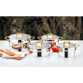 SAFIR 8 PCS COOKING SET (GOLD) (S-1373)