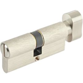 Yale Cylinder Double Euro Profile Knob + Coin Turn 70mm (35+35) Satin Nickel 500 Series #10-0513-3535-CK-22-01