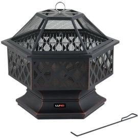 FLO BBQ Garden Steel Fire Bit w/Grill 70x60cm 99703