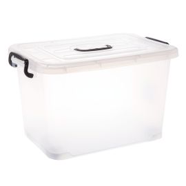 Storage Box Clear With Black Handle 767