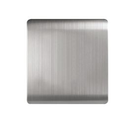 Milano Blank Plate Single Metallic White 210800500004