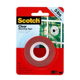 3M Mounting Tape Clear 1" x 60" 410P / 410H