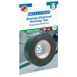 WEICON Mounting Tape (Indoor/Outdoor) 19mm x 3mtrs Grey 14050319 