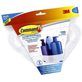 3M Corner Caddy With Resistant Strips Bath12-ES