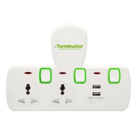 Multi Adapter 13A 2 Universal + 2USB White TMA 2T-2USB Terminator