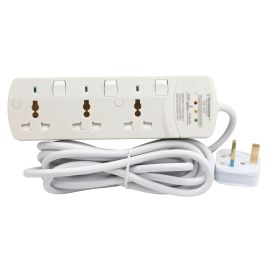 Extension 3G/3M Universal Socket W/Surge Protection & Indicators TPB 3ASP DCL & ESMA Approved Terminator