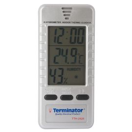 Thermo Hygrometer W/Clock 3:1 TTH2420 Terminator