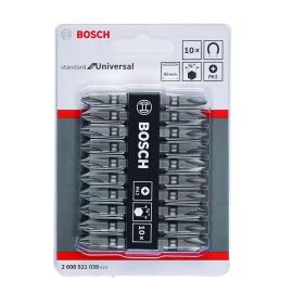 Bosch Screwdriver Bit Double Ended PH2 65mm 10Pcs/Pkt 2608521039
