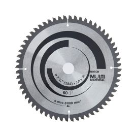 Bosch Circular Saw Blade 184mm x 60T MultiMaterial 2608642193