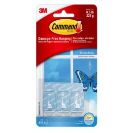 3M UV Window Hook [3hooks & 4 Strips] 17066