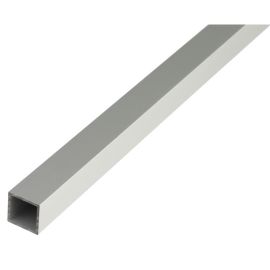 Alberts Square Tube,Alu,Silv.Anod10X10X1/1M 473518
