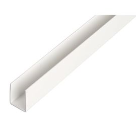 Alberts U Profile,Pvc,Wh10X16X10X1/1M 484521