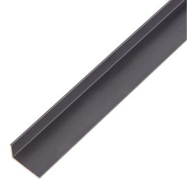 Alberts Angle Profile,Alu,Black Anod20X10X1/2M 489359