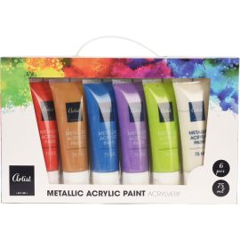 Metallic Paint Acryl 6X 75Ml 492100130