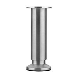 Walteco Furniture Leg Ø 38Mm, Height Adjustable 150-165Mm, 250Kg, Brushed Aluminum 50511