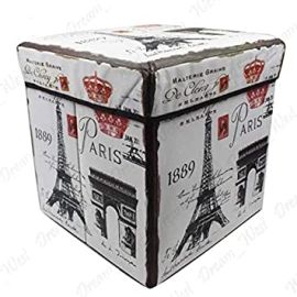 Soft Storage Box Paris Print 30x30x30cm