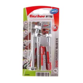 Fischer Universal Plug 10 x 50mm + Hexagonal Screw 4Pcs DUOPOWER 10X50 S K NV 534999