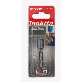 Makita Hex to Square Socket Adaptor (1/4 Inch x 3/8 Inch) P-51839