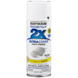 Spray Paint Painters Touch 2X Gloss White 12oz 249090 Rust-Oleum