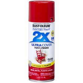 Spray Paint Painters Touch 2X Gloss Apple Red 12oz 249124 Rust-oleum