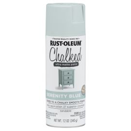 Spray Paint Specialty Ultra Matte Chalked Serenity Blue 12oz 302595 Rust-Oleum