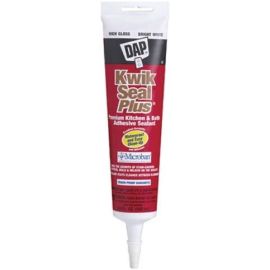 Premium Kitchen & Bath Adhesive Sealant White 5.5oz Kwik Seal Plus® 18526 DAP®