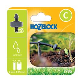 Hozelock Micro Dripper End of Line Pressure Compensating (For 13mm Flexi Hose) 5Pcs 2785P0000