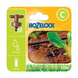 Hozelock Micro Dripper In Line Pressure Compensating (For 4mm Micro Tube) 5Pcs 2784P0000