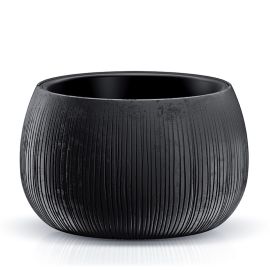 Prosperplast BOWL BETON Flower Pot 478x478x300mm Black Concrete DKB480-B411