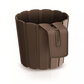 Prosperplast BOARDEE HOOK Flower Pot 383x212x130mm Brown DDECZ400-R222