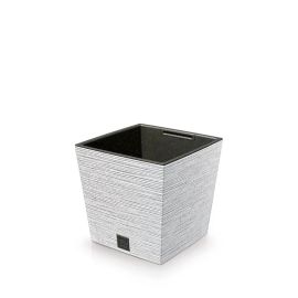 Prosperplast Eco Wood Furu Square Low 240x240x235mm White Dfs240w-s449w