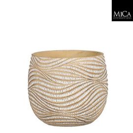 MICA Hendrick Pot Round Cream H20xD23.5cm