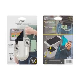 Hitch™ - Phone Anchor + Tether - Clear Tether / Stainless MicroLocks HPAT-04-R7 Nite Ize