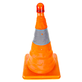 Folding Cone With Warning Light