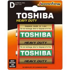 Toshiba D Type Heavy Duty Batteries 2pcs 91412