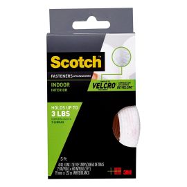 3M Fasteners Indoor 3/4" x 5 Feet White RF4740