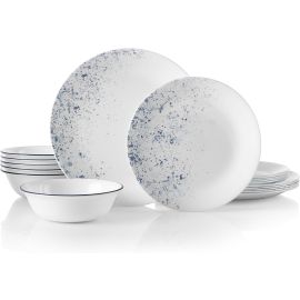 CORELLE 18 PCS DINNER SET INDIGO SPECKLE 4119972