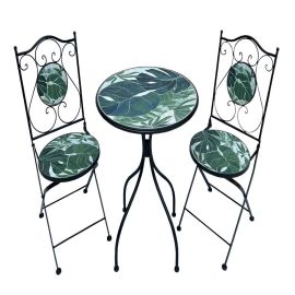 Alpine 3 Pcs Garden Mosaic Bistro Set -Ah22178/179