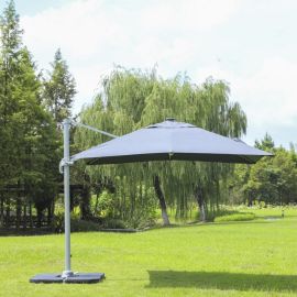 Roma Hanging Solar Umbrella With Strip Light Square 3X3 Mtr