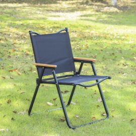 Oxford Folding Outdoor Chair W-Wood Handle 52X53X78 Cm