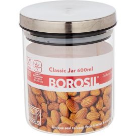 BOROSIL CLASSIC JAR WITH STEEL LID 600 ML BCLJR960600