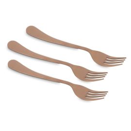 Kitchen Master Copper Dessert Fork 3pc Pack - Mirage Km0116
