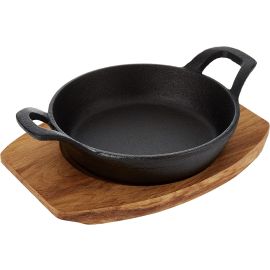 Mini Round Sizzler Tray Double Handle 15.5cm Cost05
