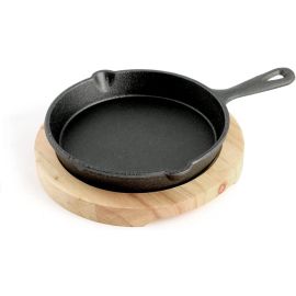 KITCHEN MASTER MINI ROUND SIZZLER TRAY SINGLE HANDLE 13.5CM COST08