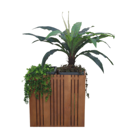 Awafe Wooden Planter M 60 X 31 X 62 Cm Ih401462